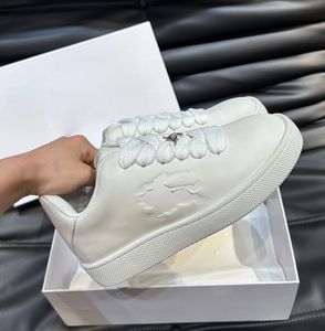 Beroemd merk Men Leather Knit Box Sneakers schoenen Rubberzolen afgeronde teen Trainers Lifestyle Daily Footwear Party Dress Skateboard Walking EU38-46