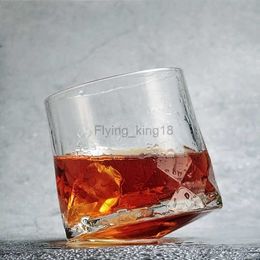 Beroemde Merk Ocean Top Whisky Tumbler Glas Diamant Prismatisch Geslepen Dikke Zware Whiskey Rock Cup Bier Glazen Spinning Wijnglas HKD230809