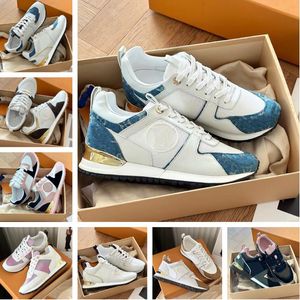 Famous Brand Run Away Men Sneakers Chaussures Low Top Suede Mesh Trainers en cuir Femmes Femmes Casual Walking Party Footwear Couple Run Sports EU35-46 Boîte d'origine