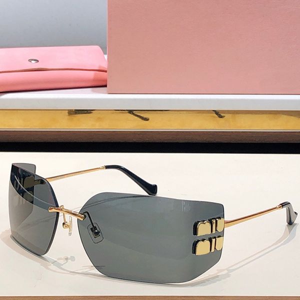 Gafas de sol de marca famosas gafas de sol de gafas de sol diseñador lentes rosa rosa de metal