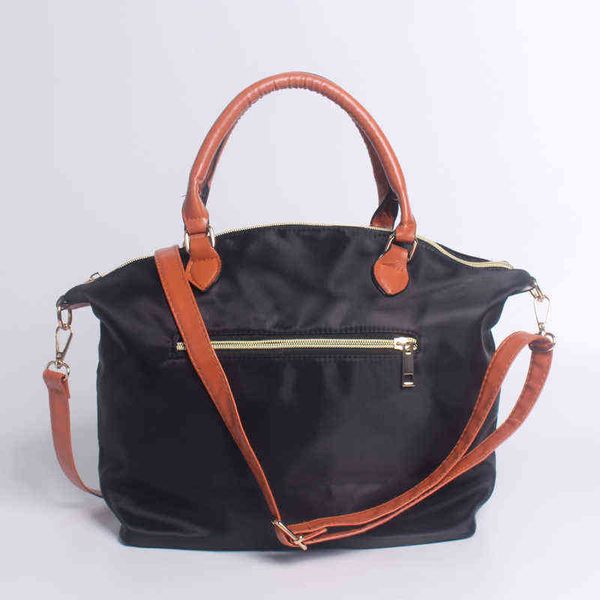 Bolso de hombro de marca famosa para mujer, bolso informal para mujer, bolsos de playa de nailon impermeables, bolso de compras plegable de diseñador 220616