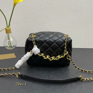 Beroemd merk Women Tote Bag Designer Tas Real Leather Lambskskin CF Mini Messenger Bag Crossbody Classic Flap Dames Portemonnee X216 Gold Chains Hobo Bag