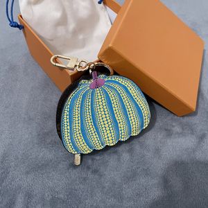 célèbre brandcherryjewelry clés anneaux keychain citrouille clés de clés marron florat cuir mascules femmes sacs sacs sacs accessoires amateurs de voiture