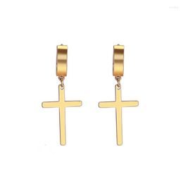 Beroemde BrandDesignerhoop oorbellen Cross Man Woman Fashion Earring Pendant oor Piercing sieraden 1 paar