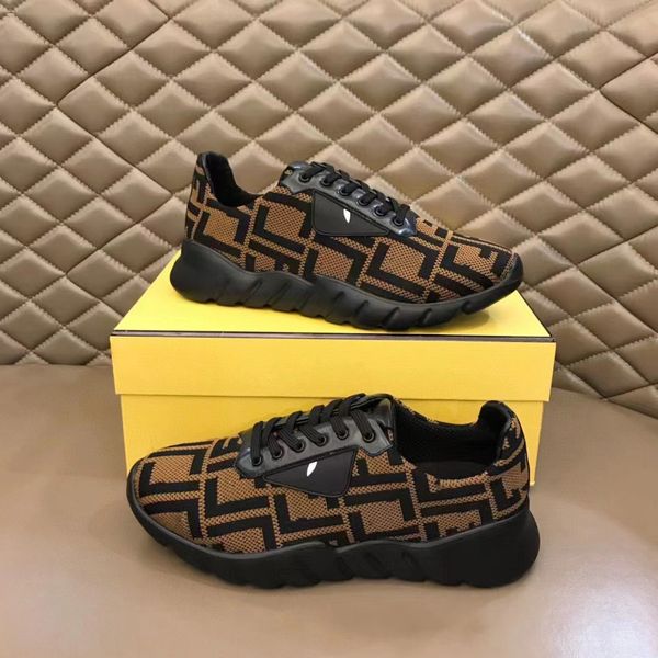 Marques célèbres Low Top Casual Chaussures Flow Hommes Baskets Surface en maille Cuir Marche Respirant Baskets Confort Styles de vie Chaussures 38-45 Boîte d'origine