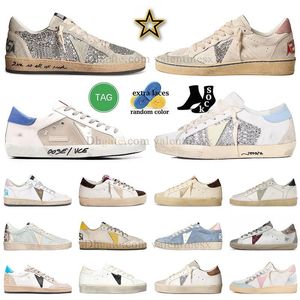 Feary Casual Chores Golden Sneakers Mens Womens Plateforme Blue Blanc Rose Silver Sparkle Super Stars Ball Star Do Old Dirty Tenis Shoe Trainers Plate-Forme Mens Womens