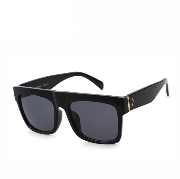 Famosas celebridades Italia diseñador gafas de sol cuadradas mujeres Vintage Flat Top gafas de sol para mujer gafas de sol al aire libre