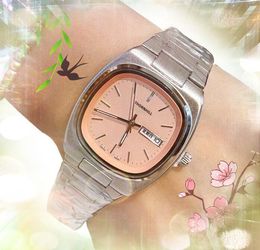 Beroemde klassieke designer tafelklok Luxe Fashion Crystal 36mm Horloges Dames Heren TV Dag Datum Skeleton dial quartz horloge groothandel