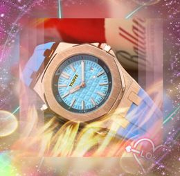 Beroemde kleurrijke rubberen klassieke designer horlogeset Auger Luxe mode herenklok Quartz uurwerk Alle misdaadsport Roestvrij staal Diamanten ring Groot polshorloge