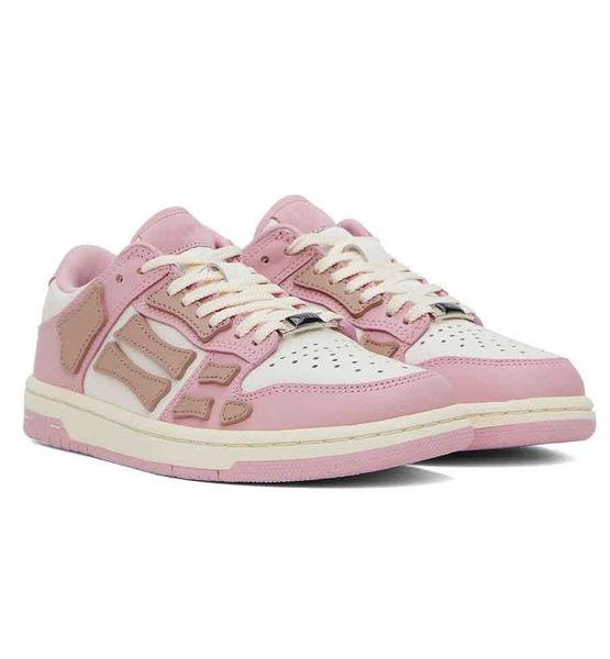 Célèbre conception 2023S/S Skel bas baskets chaussures os daim cuir formateurs crâne squelette hommes planche à roulettes marche fête chaussures de mariage EU38-46 QXIC