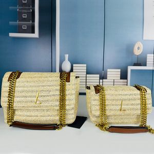 Beroemde designer tas dames tas luxe tas klassieke rattan tas handtas mode stro zak dames strandtas vakantie stijl tas supermarkt casual tas stylishEdibags