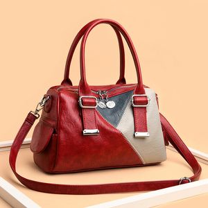 Beroemde Designer Merk Tassen Dames Lederen Handtassen Messenger Bag Luxe Contrast Dames Handtassen Portemonnee Mode Schoudertassen