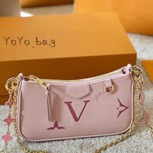 Famoso diseñador bolso cruzado de lujo mini mujer hombro París cuero genuino en relieve de alta calidad nueva fresa color helado bolsas de monedas móviles billetera