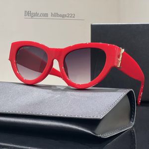 Gafas de sol tipo ojo de gato con diseño de diseñador famoso para hombres y mujeres, gafas de sol Y Slm informales a diario, disponibles en varios colores