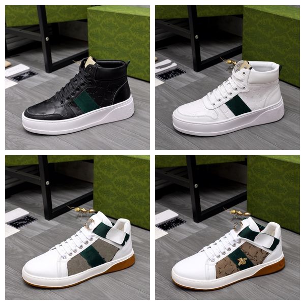 Famoso diseñador G bordado MAC80 Sneaker para hombre mujer Zapatos deportivos al aire libre Negro Blanco Cuero Retro Round G bordado Sneaker Envío gratis Zapatos casuales tamaño 38-45