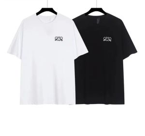 Célèbre Designer Hommes Haute Qualité T-shirt Lettre Imprimer Col Rond Manches Courtes Noir Blanc Mode Hommes Femmes Lowewe T-shirt T-shirts Asie taille S-2XL