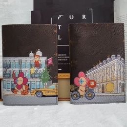 Beroemde ontwerper Sunflower unisex portemonnee luxe merk multi-card kaarthouders paspoort clip zakelijke vrijetijds vrije tijd voor heren grote capaciteit clip vrouwen munten portemonnees portemonnees