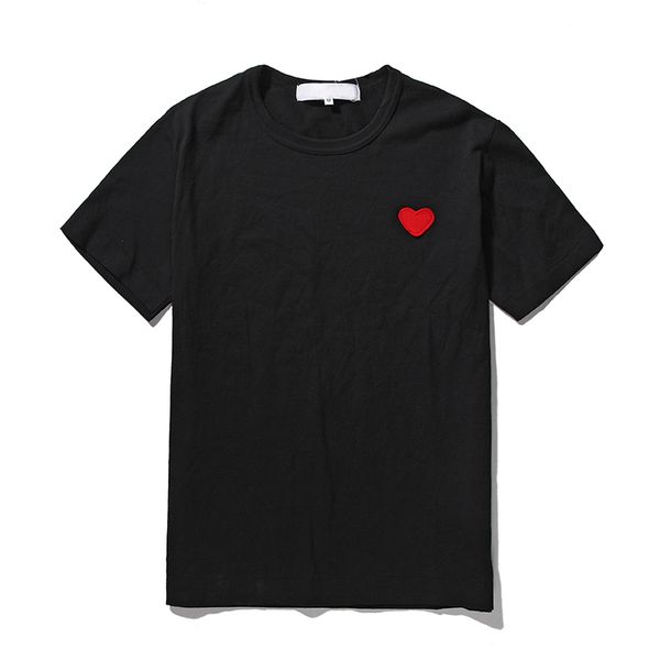 Famosa camiseta de diseñador Red Love Hear Tees Mens Play Fashion Play Pareja Camiseta de manga corta Camisetas de verano Hip-Hop T