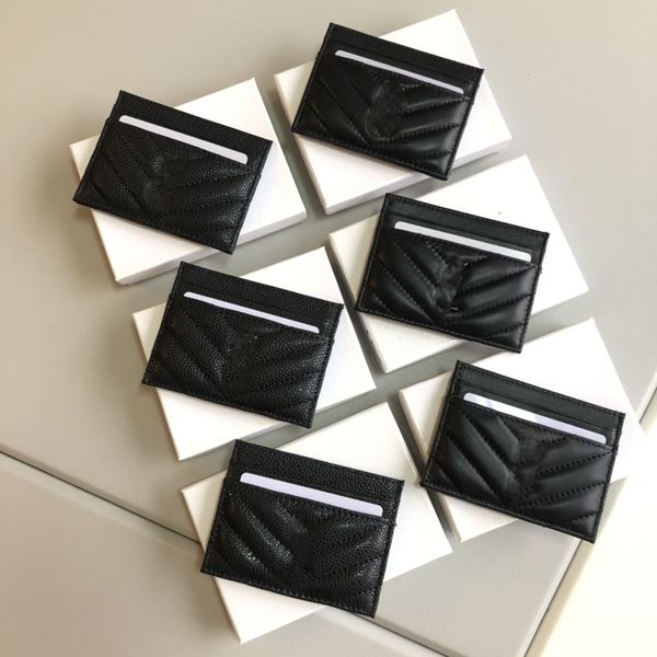 Célèbre designer unisexe ultra-mince porte-cartes une pièce portable en cuir lettre marque de luxe femmes hommes portefeuilles de rangement multi-carte grande capacité porte-monnaie cadeau