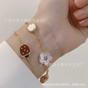 Designers célèbres conceptions magnifiques bracelets pour femmes Bracelet de coccinelle argentée