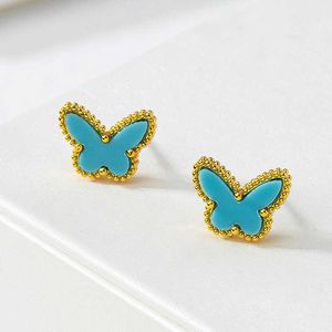 Beroemde ontwerpers Design VanLical Delicate oorbellen voor zowel mannen als vrouwen 18k gouden vlinder kleine voortreffelijk veelzijdig modieus modieus met gewone Vanly