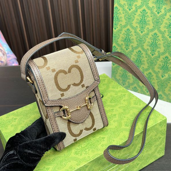 Célèbre créateur de mode Femmes Crossbody Sacs Box de téléphone selle marque italienne Luxury Hua Sign Sac à bandoulière Nouveau Mini portefeuille de haute qualité