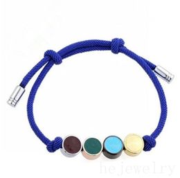 Célèbre bracelet en cuir garder femmes designer bracelet simple luxe bijoux bleu rouge corde mens mode ornements couple amour bracelet créatif cadeau à la mode