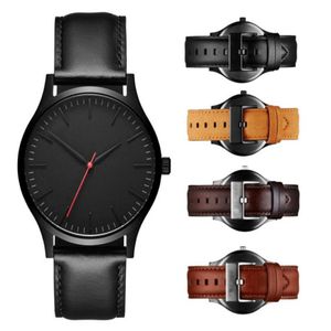 Beroemde Luxe Heren Horloges 40mm Kwaliteit Sport Mannen Horloge Rose Goud Leer Man Mode Jurk Quartz Watches186N