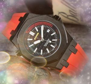 Célèbre luxe hommes montres 42mm haute qualité sport hommes horloge en acier inoxydable noir Silicone homme mode robe Quartz montres cadeaux relogio masculino