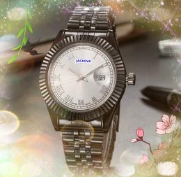Beroemde luxe heren dameshorloges 41 mm zacht roestvrij staal Dweller Clock Auto Date Super Roman Digital Number business casual quartz horloge montre de luxe geschenken