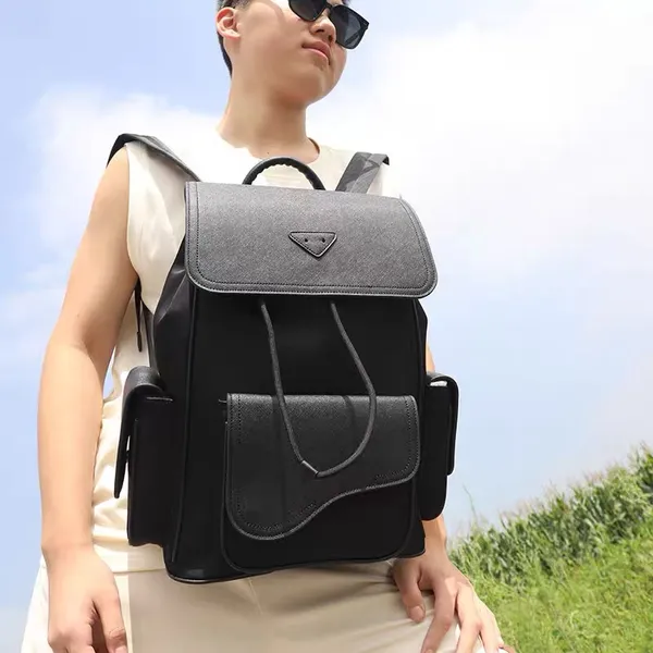 Mochila famosa mochila, bolsita de caminata de vaca de nylon al aire libre bolso de mensajero para mujeres bolsas de viaje bolsas de la escuela de lapso a impermeable bolsas para laptops de hombros