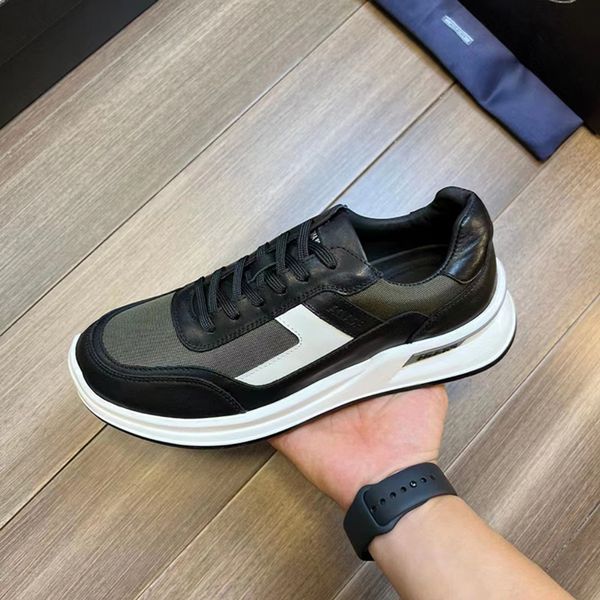 Hombres famosos Zapatos casuales Colisión Cruz Zapatillas de deporte Italia Delicada Banda elástica Tops bajos Perfecto Ejército Verde Piel de becerro Diseñador Zapatillas de baloncesto Caja UE 38-45