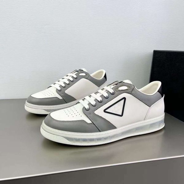 Célèbres hommes chaussures décontractées DOWNTOWN clair Onyx résine baskets de course Italie délicat bas hauts en cuir petit trou concepteur respirant occasionnels chaussures de sport boîte EU 38-45