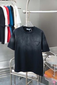 T-shirt masculin de créateur de célèbres T-shirt pour hommes Triangle de mode brodé de chemises de coton brodées T-shirt Sports M-3xl