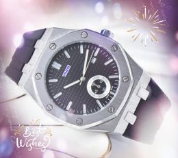 Beroemde heren alle wijzerplaten werken klassieke designer polshorloges luxe mode kristal diamant herenhorloges grote wijzerplaat man quartz klok stopwatch geschenken