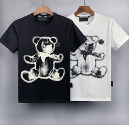 Célèbre Mens Haute Qualité T-shirt Lettre Imprimer Col Rond À Manches Courtes Noir Blanc Mode Hommes Femmes Qualité Tees t11