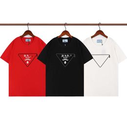 Célèbre Mens Haute Qualité T-shirt Lettre Imprimer Col Rond À Manches Courtes Noir Blanc Mode Hommes Femmes Tees # 26