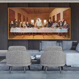 Copie imprimée en toile de peinture célèbre The Last Supper Affiches modernes Print Wall Art Art Paint pour le salon