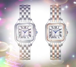 Famosos relojes de diseñador romanos de squar, relojes de pulsera de cristal de moda de lujo para mujer, reloj de pulsera elegante de cuarzo súper elegante de acero inoxidable, regalos de lujo de Navidad