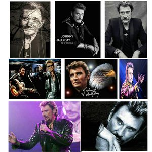 Beroemde ster Johnny Hallyday Patroon 5D Diamond mozaïek Volledige diamant borduurwerk kralen DIY Diamond schilderen Kruissteek