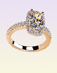 Beroemde stijl topkwaliteit sona gele heldere karaat vierkante diamanten ring platina vergulde vrouwen bruiloft verlovingsring mode fine j4006338