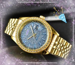 Famous Three Stiches Montres pour hommes Femmes Date Date Heure du quartz Chronographe Corloge Diamonds Dot Dot Président Calendrier Bracelet Wristwatch First Star Choice Cadeaux