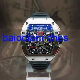 Montre célèbre Richardmills montres de luxe montre pour hommes Rm011 alliage de titane machines de sport creux mode montre décontractée FNR3