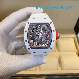 Beroemd horloge RM Watch Grestest Watch-serie machines RM030 beperkt 42 * 50 mm RM030 wit keramiek Japan beperkt 50 stuks