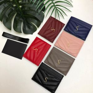 Echt lederen damesportemonnee Luxe sleutelportemonnees gym designer kaarthouder portemonnee Heren cardHolder mode Lambskin paspoorthouders sleutelhanger Portemonnees klassieke tassen