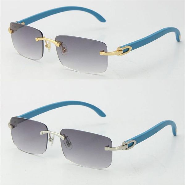 Célèbre Bois avec C Décoration Lunettes de Soleil Bleu En Bois Adumbral UV400 Lentille En Ligne Vacances D'été Protégé Carré Lunettes de Soleil pour Me273B