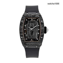 Beroemde polshorloges Populaire horloges RM Watch RM07-01 Automatische horloges Swiss Made Horloges Ms Carbon Fiber TPT RM07-01