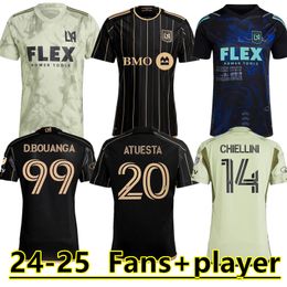 Giroud Fan and Player Version 24 25 LAFC Soccer Jerseys 2024 2025 Vela Chiellini Acosta D.Bouanga Kaye Rossi Los Angeles FC Football Shirts Kids Kit C.olivera 888888