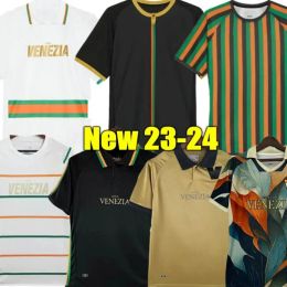 Fanclub Topkwaliteit 5A+ 21 23 24 Venezia Voetbalshirts Golden Jersey Aramu Forte Venetië 2023 2024 Busio Voetbal T-shirts Thuis Uit 3e Adukt Kindertenue Uniformen