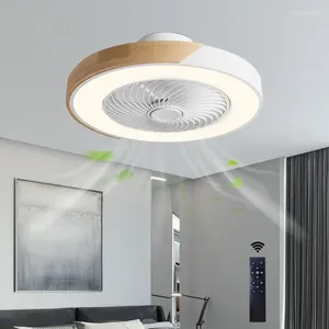 Fan Led Lights Huishoudelijk Modern eenvoudig slaapkamer restaurant onzichtbare kroonluchter woontafel bescheiden plafondlampen voor kamer